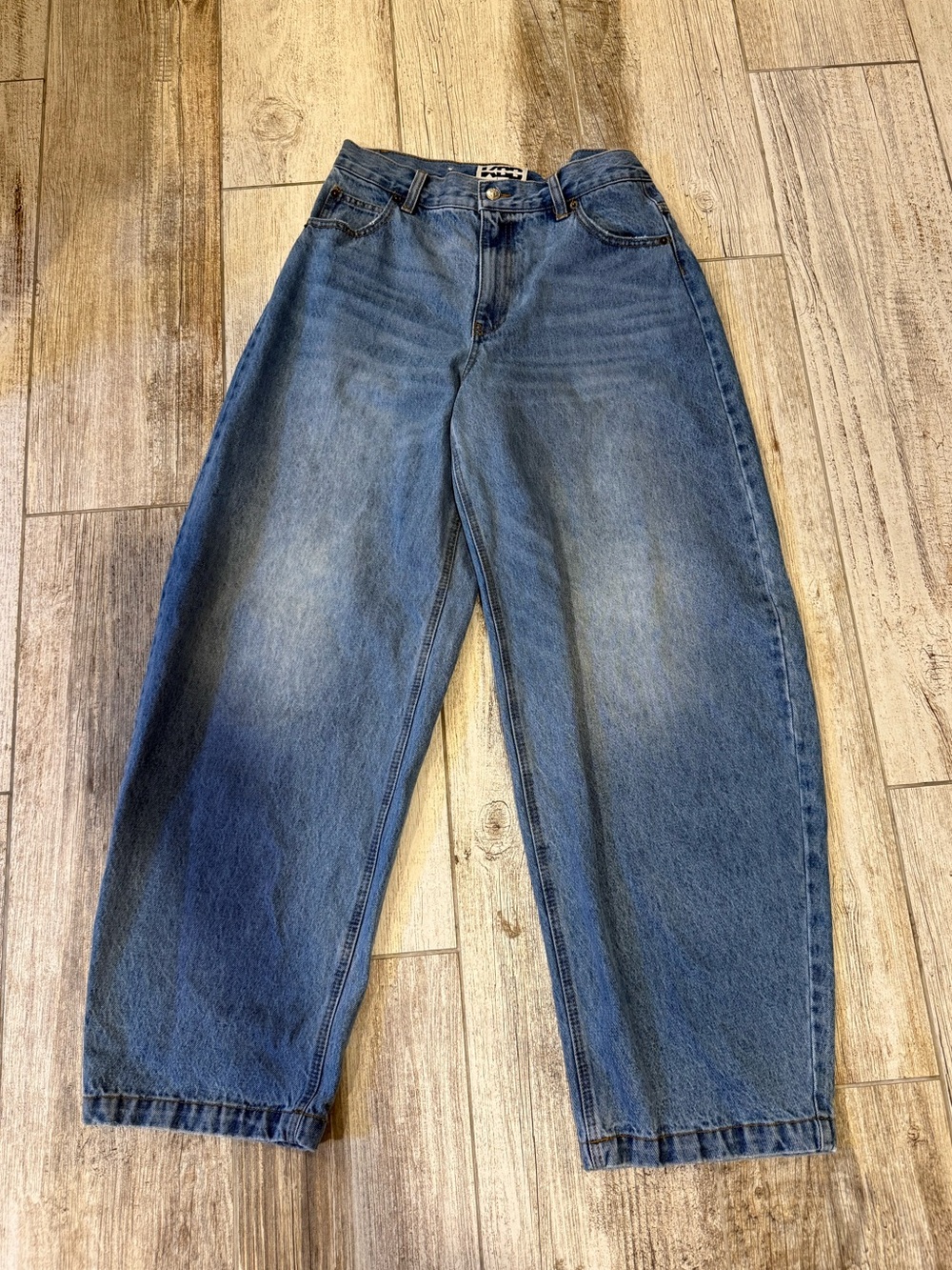 KBB by Kahlana High Waisted Barrel Jeans